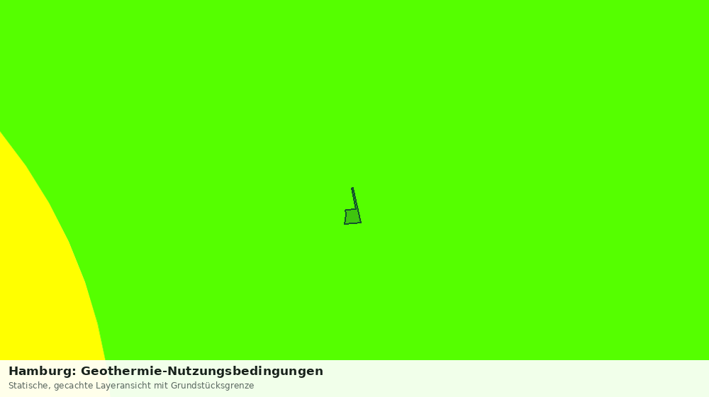Statische Kartenansicht: Hamburg: Geothermie-Nutzungsbedingungen
