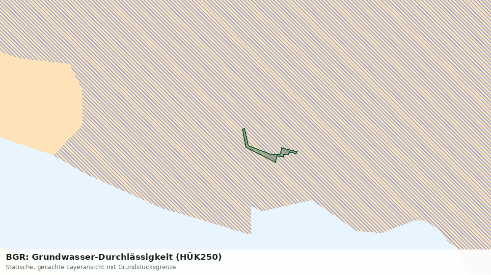 Statische Kartenansicht: BGR: Grundwasser-Durchlässigkeit (HÜK250)