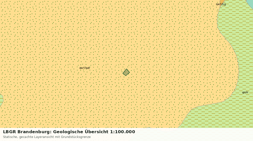 Statische Kartenansicht: LBGR Brandenburg: Geologische Übersicht 1:100.000