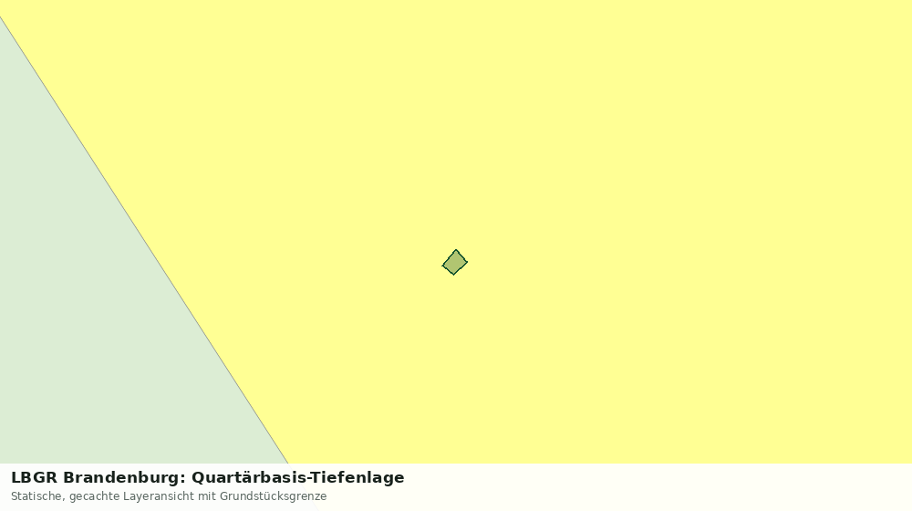 Statische Kartenansicht: LBGR Brandenburg: Quartärbasis-Tiefenlage
