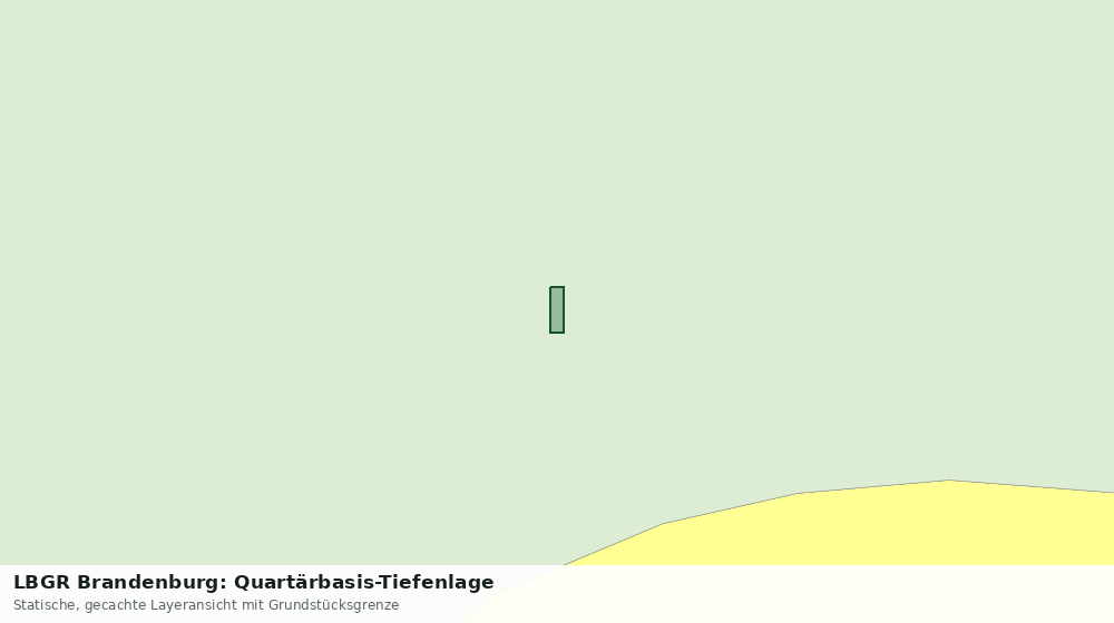 Statische Kartenansicht: LBGR Brandenburg: Quartärbasis-Tiefenlage