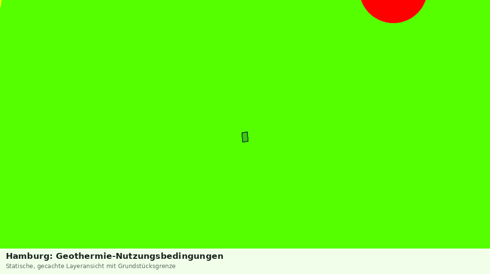 Statische Kartenansicht: Hamburg: Geothermie-Nutzungsbedingungen