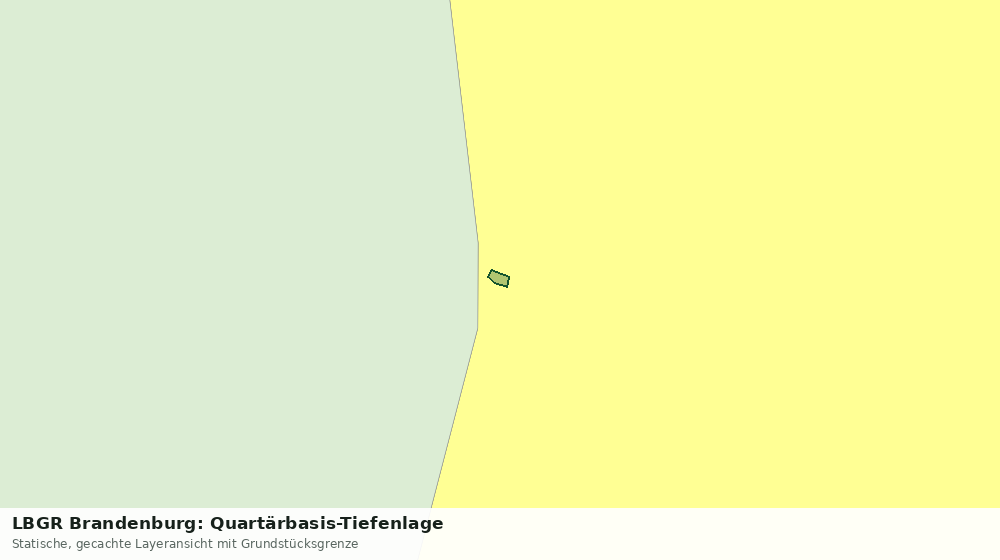 Statische Kartenansicht: LBGR Brandenburg: Quartärbasis-Tiefenlage