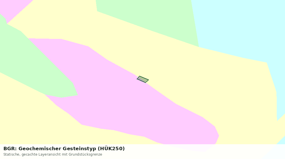 Statische Kartenansicht: BGR: Geochemischer Gesteinstyp (HÜK250)