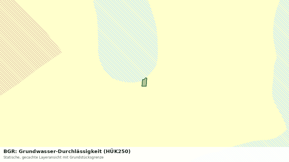 Statische Kartenansicht: BGR: Grundwasser-Durchlässigkeit (HÜK250)