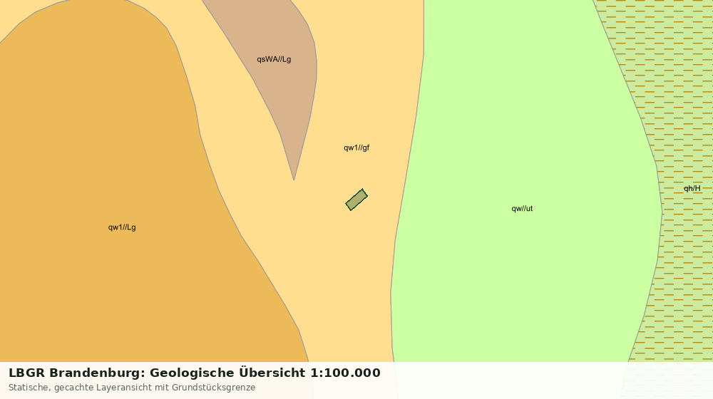 Statische Kartenansicht: LBGR Brandenburg: Geologische Übersicht 1:100.000