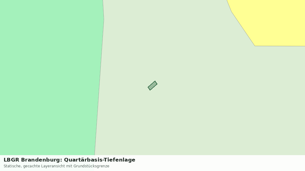 Statische Kartenansicht: LBGR Brandenburg: Quartärbasis-Tiefenlage