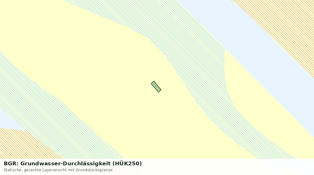 Statische Kartenansicht: BGR: Grundwasser-Durchlässigkeit (HÜK250)