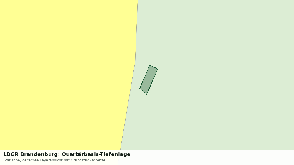 Statische Kartenansicht: LBGR Brandenburg: Quartärbasis-Tiefenlage