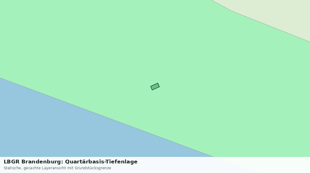 Statische Kartenansicht: LBGR Brandenburg: Quartärbasis-Tiefenlage