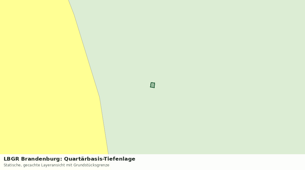 Statische Kartenansicht: LBGR Brandenburg: Quartärbasis-Tiefenlage