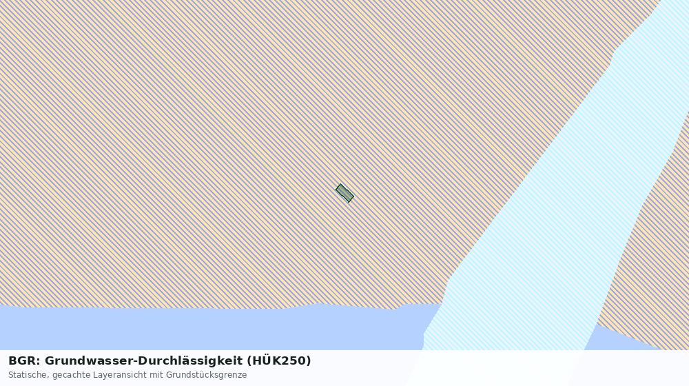 Statische Kartenansicht: BGR: Grundwasser-Durchlässigkeit (HÜK250)