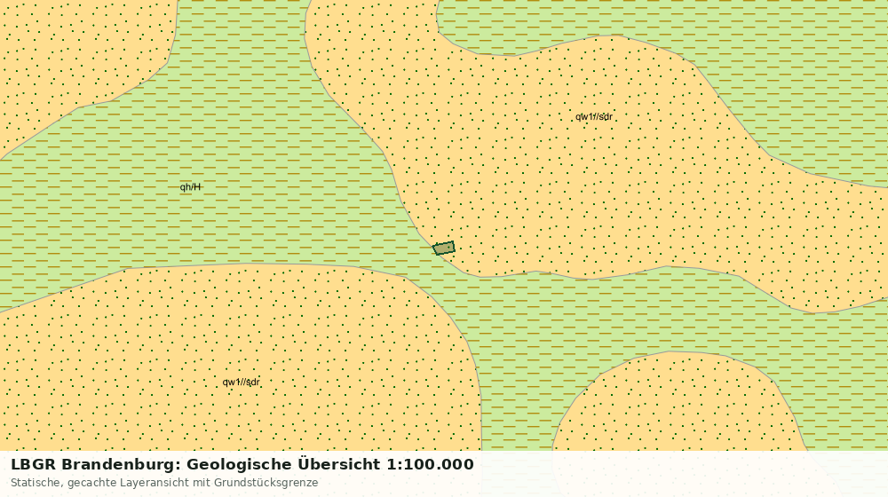 Statische Kartenansicht: LBGR Brandenburg: Geologische Übersicht 1:100.000