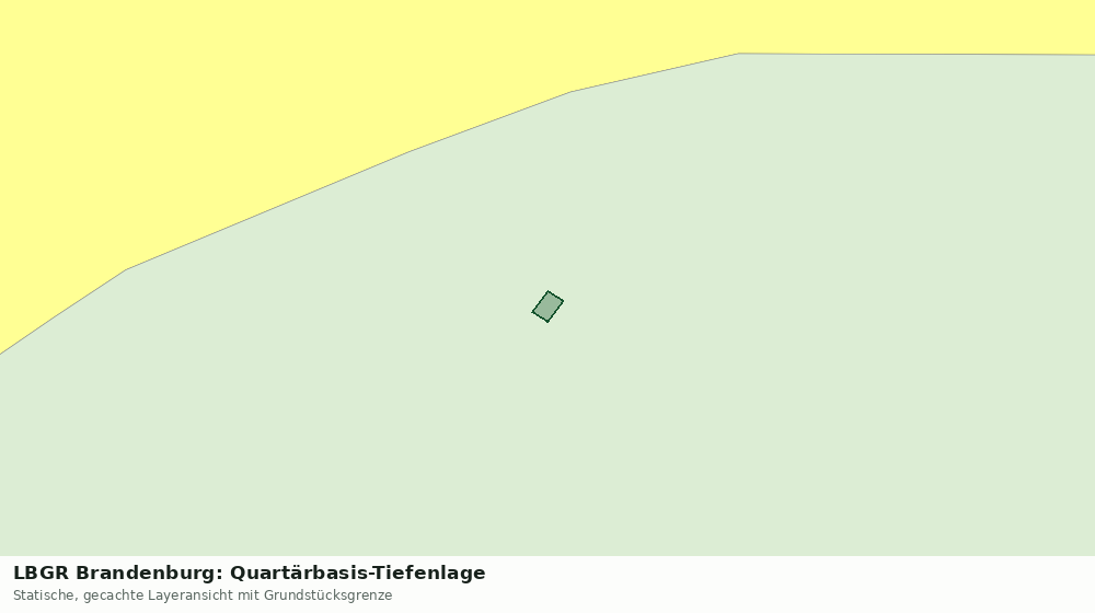 Statische Kartenansicht: LBGR Brandenburg: Quartärbasis-Tiefenlage