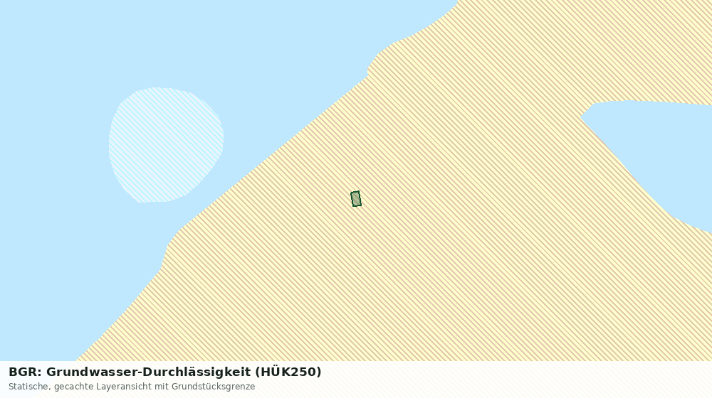 Statische Kartenansicht: BGR: Grundwasser-Durchlässigkeit (HÜK250)