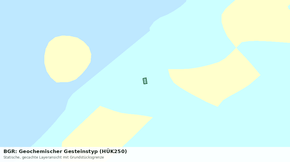 Statische Kartenansicht: BGR: Geochemischer Gesteinstyp (HÜK250)