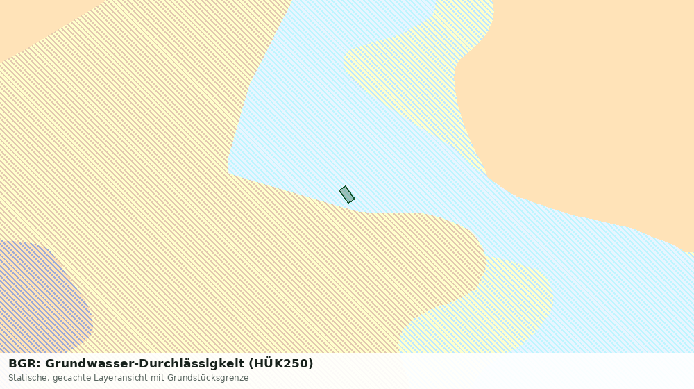 Statische Kartenansicht: BGR: Grundwasser-Durchlässigkeit (HÜK250)