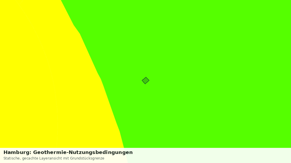 Statische Kartenansicht: Hamburg: Geothermie-Nutzungsbedingungen