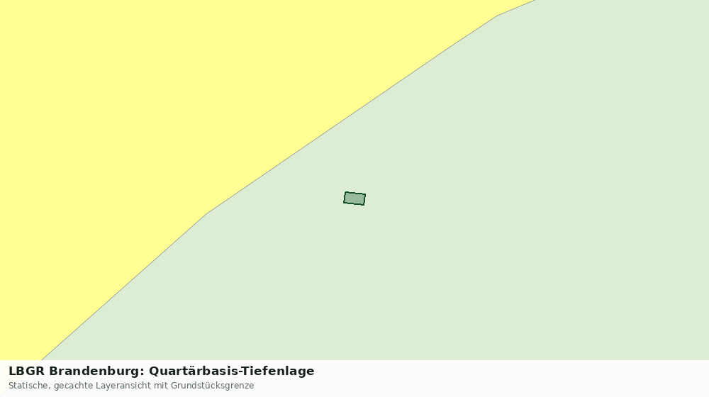 Statische Kartenansicht: LBGR Brandenburg: Quartärbasis-Tiefenlage