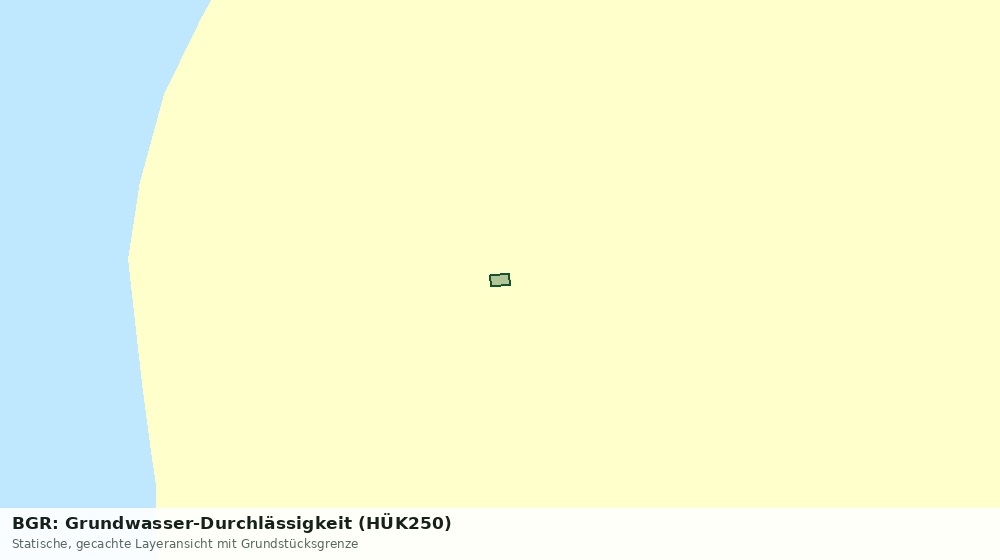Statische Kartenansicht: BGR: Grundwasser-Durchlässigkeit (HÜK250)