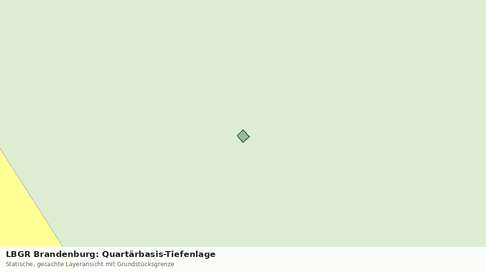 Statische Kartenansicht: LBGR Brandenburg: Quartärbasis-Tiefenlage