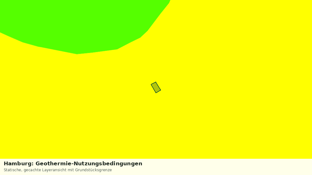Statische Kartenansicht: Hamburg: Geothermie-Nutzungsbedingungen