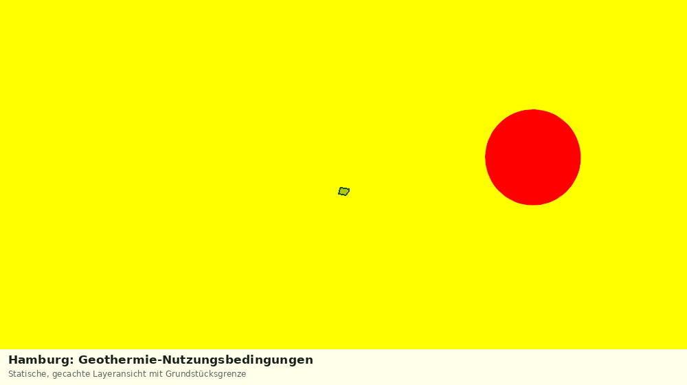 Statische Kartenansicht: Hamburg: Geothermie-Nutzungsbedingungen