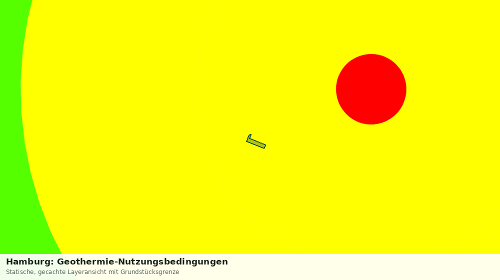 Statische Kartenansicht: Hamburg: Geothermie-Nutzungsbedingungen
