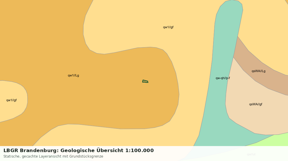 Statische Kartenansicht: LBGR Brandenburg: Geologische Übersicht 1:100.000