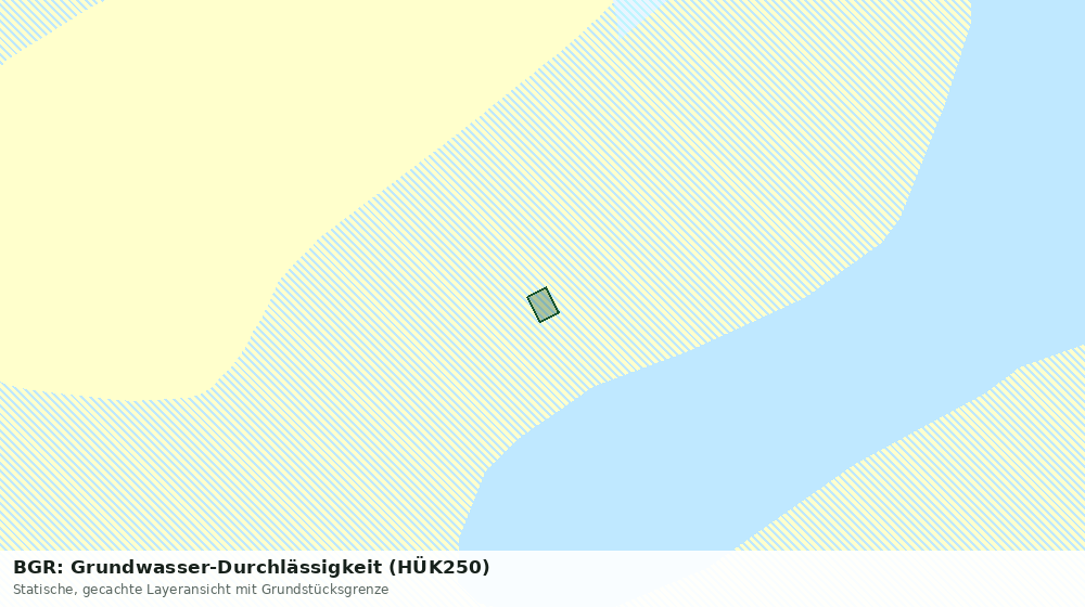 Statische Kartenansicht: BGR: Grundwasser-Durchlässigkeit (HÜK250)