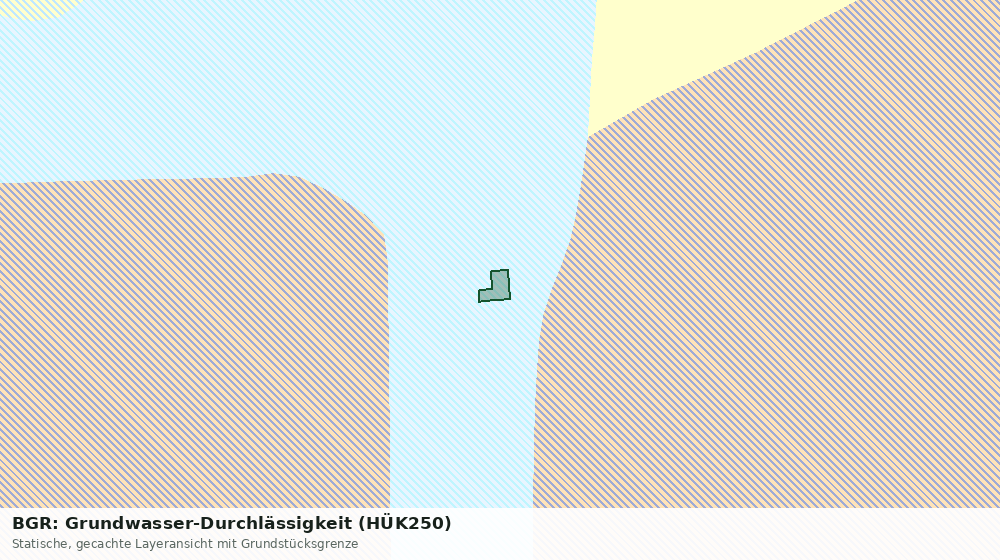 Statische Kartenansicht: BGR: Grundwasser-Durchlässigkeit (HÜK250)
