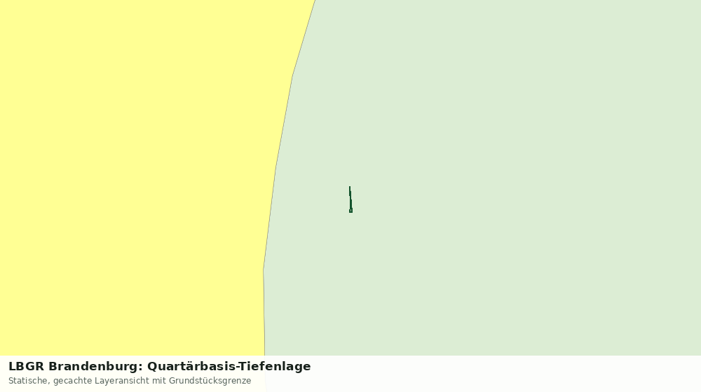 Statische Kartenansicht: LBGR Brandenburg: Quartärbasis-Tiefenlage