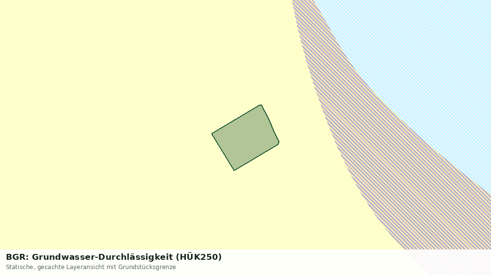 Statische Kartenansicht: BGR: Grundwasser-Durchlässigkeit (HÜK250)