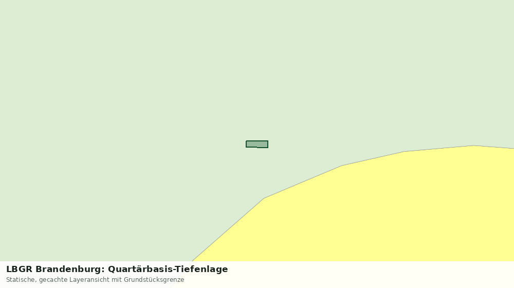 Statische Kartenansicht: LBGR Brandenburg: Quartärbasis-Tiefenlage