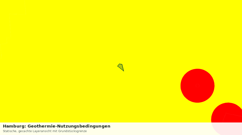 Statische Kartenansicht: Hamburg: Geothermie-Nutzungsbedingungen