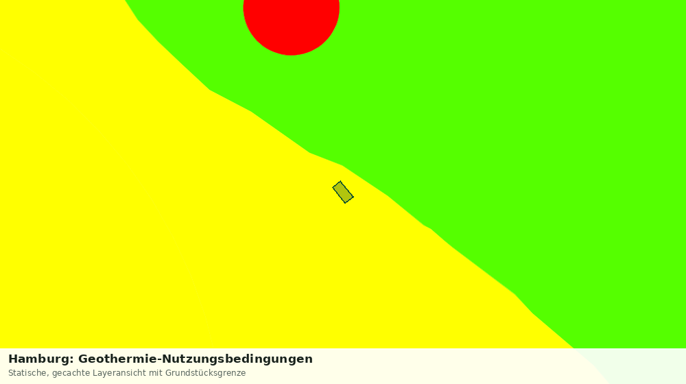 Statische Kartenansicht: Hamburg: Geothermie-Nutzungsbedingungen