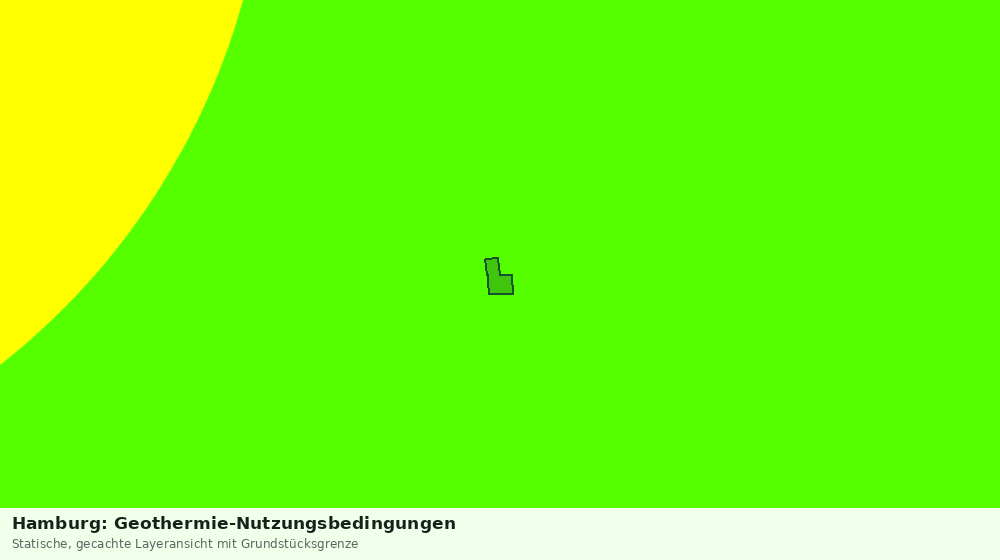 Statische Kartenansicht: Hamburg: Geothermie-Nutzungsbedingungen