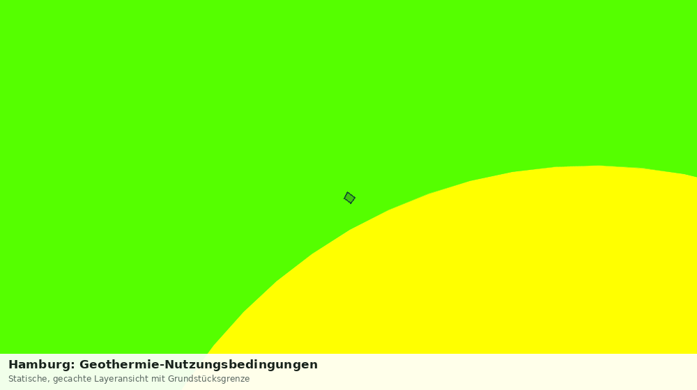 Statische Kartenansicht: Hamburg: Geothermie-Nutzungsbedingungen