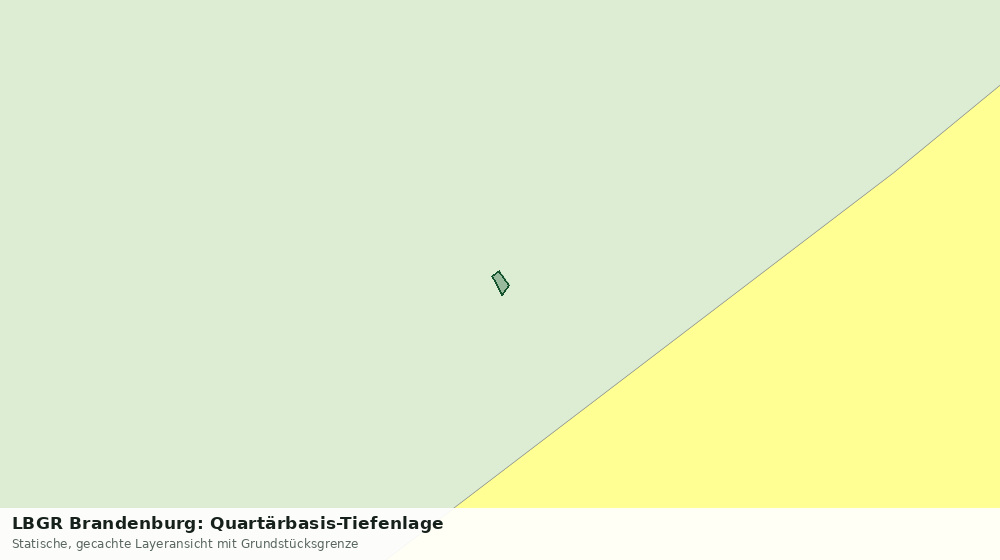 Statische Kartenansicht: LBGR Brandenburg: Quartärbasis-Tiefenlage