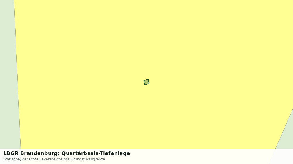 Statische Kartenansicht: LBGR Brandenburg: Quartärbasis-Tiefenlage