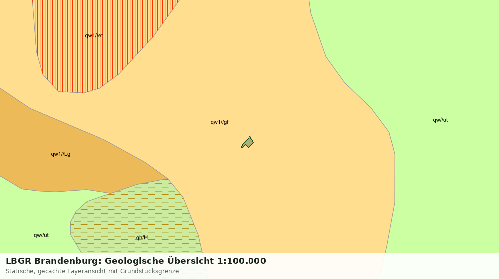 Statische Kartenansicht: LBGR Brandenburg: Geologische Übersicht 1:100.000