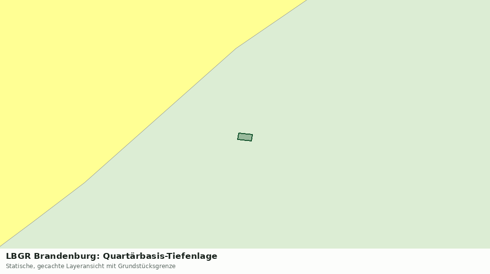 Statische Kartenansicht: LBGR Brandenburg: Quartärbasis-Tiefenlage