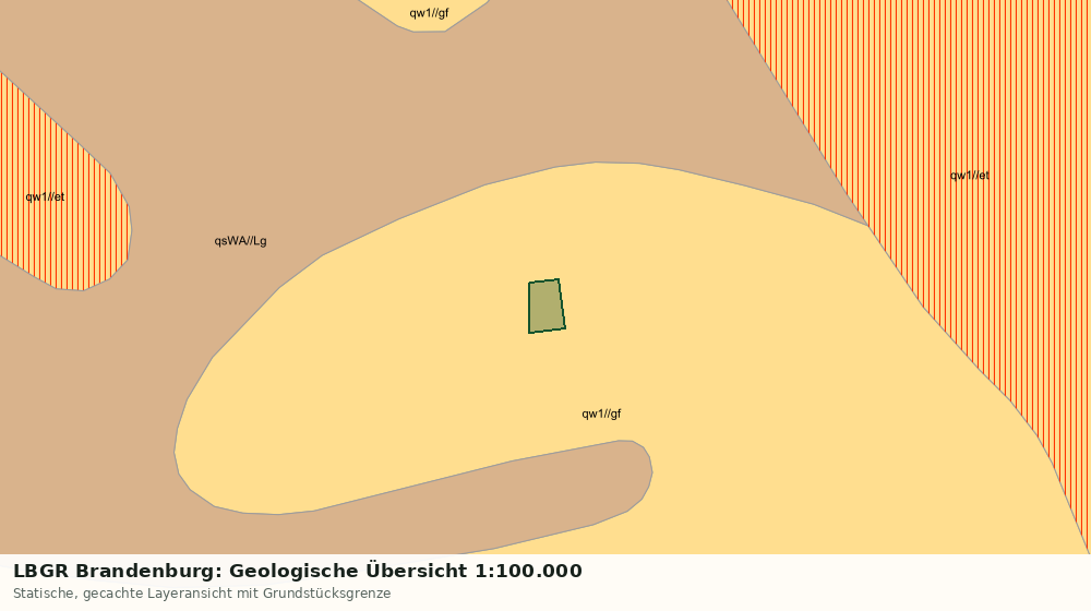 Statische Kartenansicht: LBGR Brandenburg: Geologische Übersicht 1:100.000