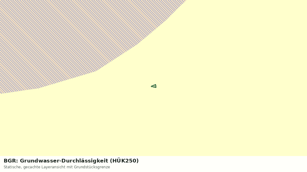 Statische Kartenansicht: BGR: Grundwasser-Durchlässigkeit (HÜK250)