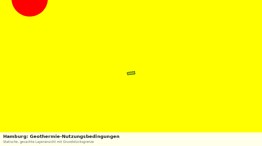 Statische Kartenansicht: Hamburg: Geothermie-Nutzungsbedingungen