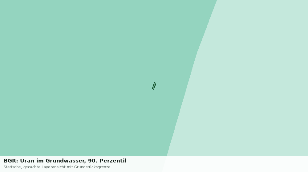 Statische Kartenansicht: BGR: Uran im Grundwasser, 90. Perzentil