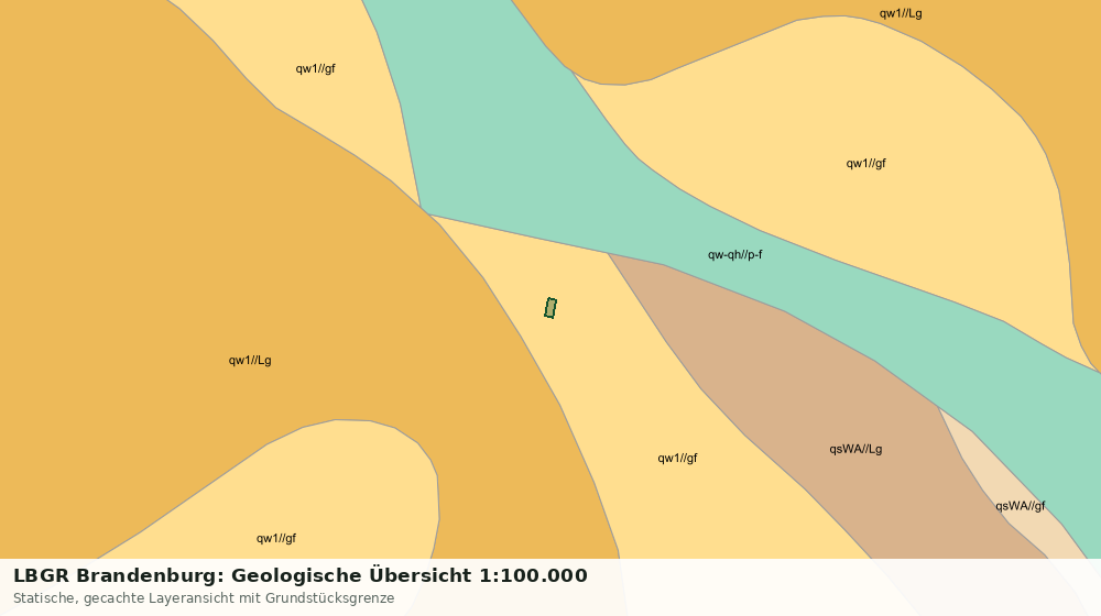 Statische Kartenansicht: LBGR Brandenburg: Geologische Übersicht 1:100.000
