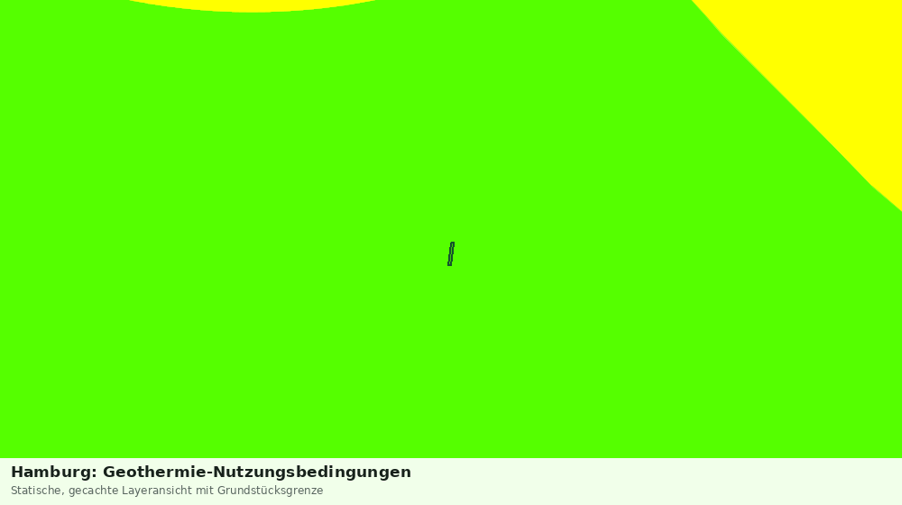 Statische Kartenansicht: Hamburg: Geothermie-Nutzungsbedingungen