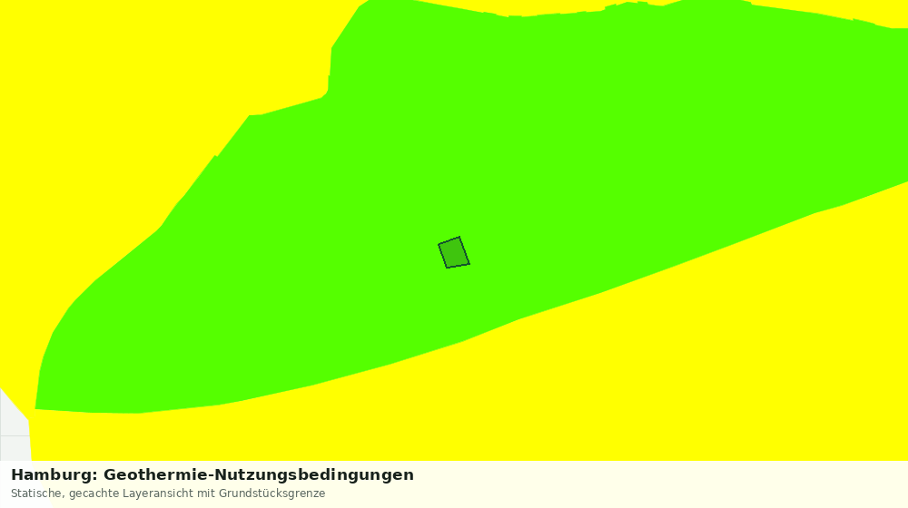 Statische Kartenansicht: Hamburg: Geothermie-Nutzungsbedingungen