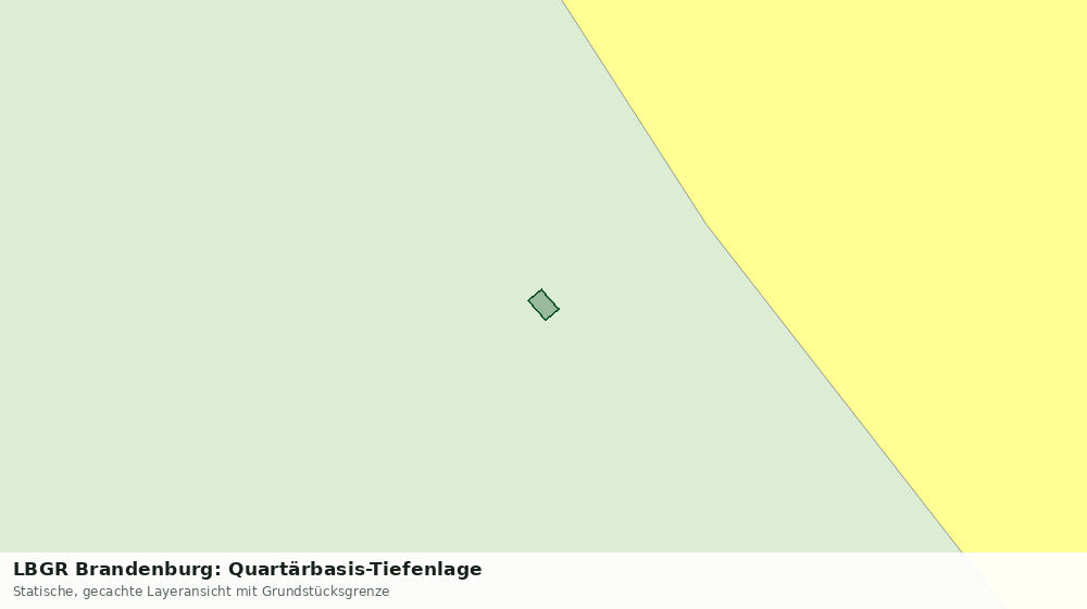 Statische Kartenansicht: LBGR Brandenburg: Quartärbasis-Tiefenlage